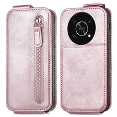 Leather Case Flip Cover Vertical for Huawei Honor Magic4 Lite 5G Rose Gold