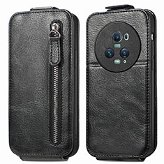 Leather Case Flip Cover Vertical for Huawei Honor Magic5 Pro 5G Black