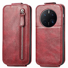 Leather Case Flip Cover Vertical for Huawei Mate 50 Pro Red