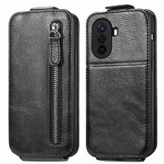 Leather Case Flip Cover Vertical for Huawei Nova Y70 Black