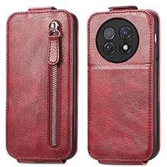 Leather Case Flip Cover Vertical for Huawei Nova Y91 Red