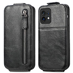 Leather Case Flip Cover Vertical for Motorola Moto Edge 40 Pro 5G Black