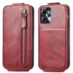 Leather Case Flip Cover Vertical for Motorola Moto G13 Red