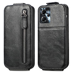 Leather Case Flip Cover Vertical for Motorola Moto G23 Black