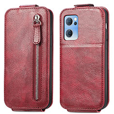 Leather Case Flip Cover Vertical for OnePlus Nord CE 2 5G Red