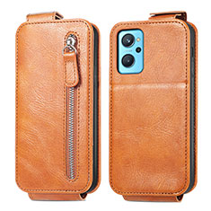 Leather Case Flip Cover Vertical for Oppo K10 4G Brown