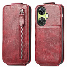 Leather Case Flip Cover Vertical for Oppo K11x 5G Red