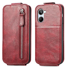 Leather Case Flip Cover Vertical for Realme 10 4G Red