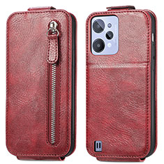 Leather Case Flip Cover Vertical for Realme C31 Red