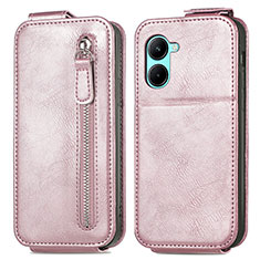 Leather Case Flip Cover Vertical for Realme C33 (2023) Rose Gold