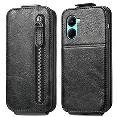 Leather Case Flip Cover Vertical for Realme C33 Black