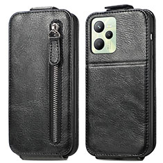 Leather Case Flip Cover Vertical for Realme C35 Black