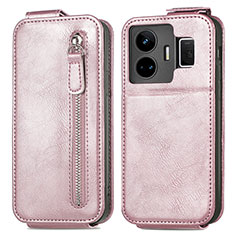 Leather Case Flip Cover Vertical for Realme GT Neo5 5G Rose Gold