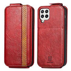 Leather Case Flip Cover Vertical for Samsung Galaxy A22 4G Red