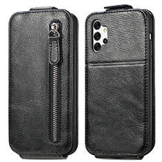 Leather Case Flip Cover Vertical for Samsung Galaxy A32 4G Black