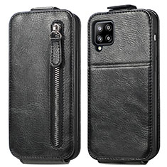 Leather Case Flip Cover Vertical for Samsung Galaxy A42 5G Black