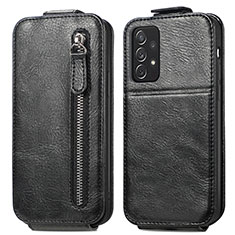 Leather Case Flip Cover Vertical for Samsung Galaxy A72 5G Black