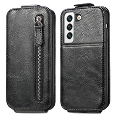 Leather Case Flip Cover Vertical for Samsung Galaxy S24 5G Black