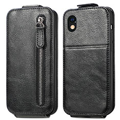 Leather Case Flip Cover Vertical for Sony Xperia Ace III SOG08 Black