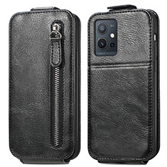 Leather Case Flip Cover Vertical for Vivo Y55 5G Black