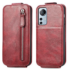 Leather Case Flip Cover Vertical for Xiaomi Mi 12S 5G Red