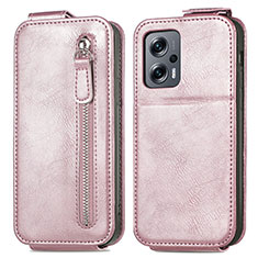Leather Case Flip Cover Vertical for Xiaomi Poco X4 GT 5G Rose Gold