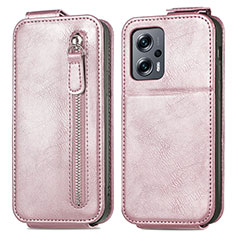 Leather Case Flip Cover Vertical for Xiaomi Redmi K50i 5G Rose Gold