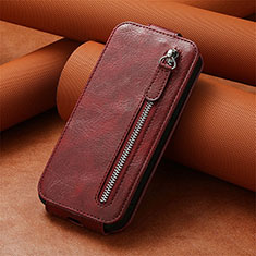 Leather Case Flip Cover Vertical S01D for Asus ROG Phone 7 Red