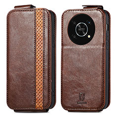 Leather Case Flip Cover Vertical S01D for Huawei Enjoy 50 Pro Brown