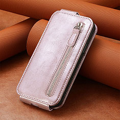 Leather Case Flip Cover Vertical S01D for Huawei Honor 70 5G Rose Gold