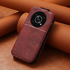 Leather Case Flip Cover Vertical S01D for Huawei Honor Magic4 Lite 5G Red