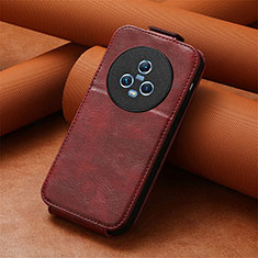 Leather Case Flip Cover Vertical S01D for Huawei Honor Magic5 5G Red