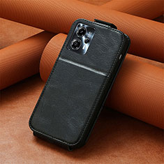 Leather Case Flip Cover Vertical S01D for Motorola Moto G13 Black