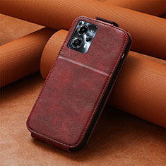 Leather Case Flip Cover Vertical S01D for Motorola Moto G13 Red