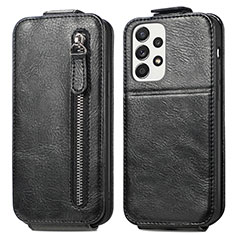 Leather Case Flip Cover Vertical S01D for Samsung Galaxy A33 5G Black