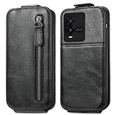 Leather Case Flip Cover Vertical S01D for Vivo iQOO 10 5G Black