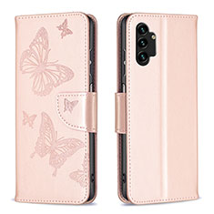 Leather Case Stands Butterfly Flip Cover Holder B01F for Samsung Galaxy A13 4G Clove Purple