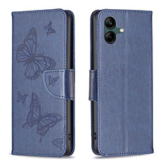 Leather Case Stands Butterfly Flip Cover Holder B01F for Samsung Galaxy F14 5G Blue