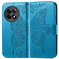 Leather Case Stands Butterfly Flip Cover Holder for OnePlus 11R 5G Blue