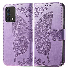 Leather Case Stands Butterfly Flip Cover Holder for Realme GT Master 5G Clove Purple