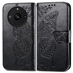 Leather Case Stands Butterfly Flip Cover Holder for Realme Narzo 60 5G Black