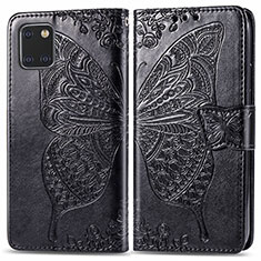 Leather Case Stands Butterfly Flip Cover Holder for Samsung Galaxy Note 10 Lite Black