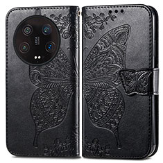 Leather Case Stands Butterfly Flip Cover Holder for Xiaomi Mi 13 Ultra 5G Black