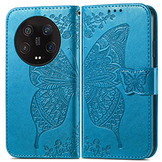 Leather Case Stands Butterfly Flip Cover Holder for Xiaomi Mi 13 Ultra 5G Blue