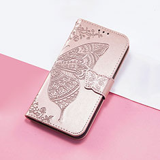 Leather Case Stands Butterfly Flip Cover Holder S01D for Huawei Enjoy 50z Rose Gold