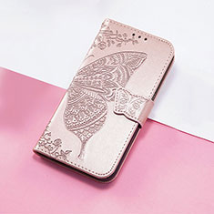 Leather Case Stands Butterfly Flip Cover Holder S01D for Huawei Honor Magic3 Pro 5G Rose Gold