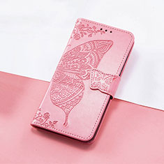 Leather Case Stands Butterfly Flip Cover Holder S01D for Huawei Nova 10 Pro Hot Pink