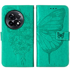 Leather Case Stands Butterfly Flip Cover Holder Y01B for OnePlus Ace 2 5G Green