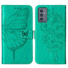 Leather Case Stands Butterfly Flip Cover Holder Y01B for Samsung Galaxy A15 LTE Green