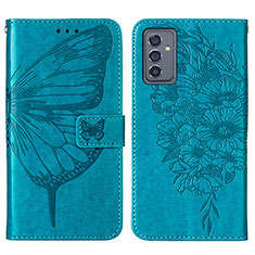 Leather Case Stands Butterfly Flip Cover Holder Y01B for Samsung Galaxy A25 5G Blue